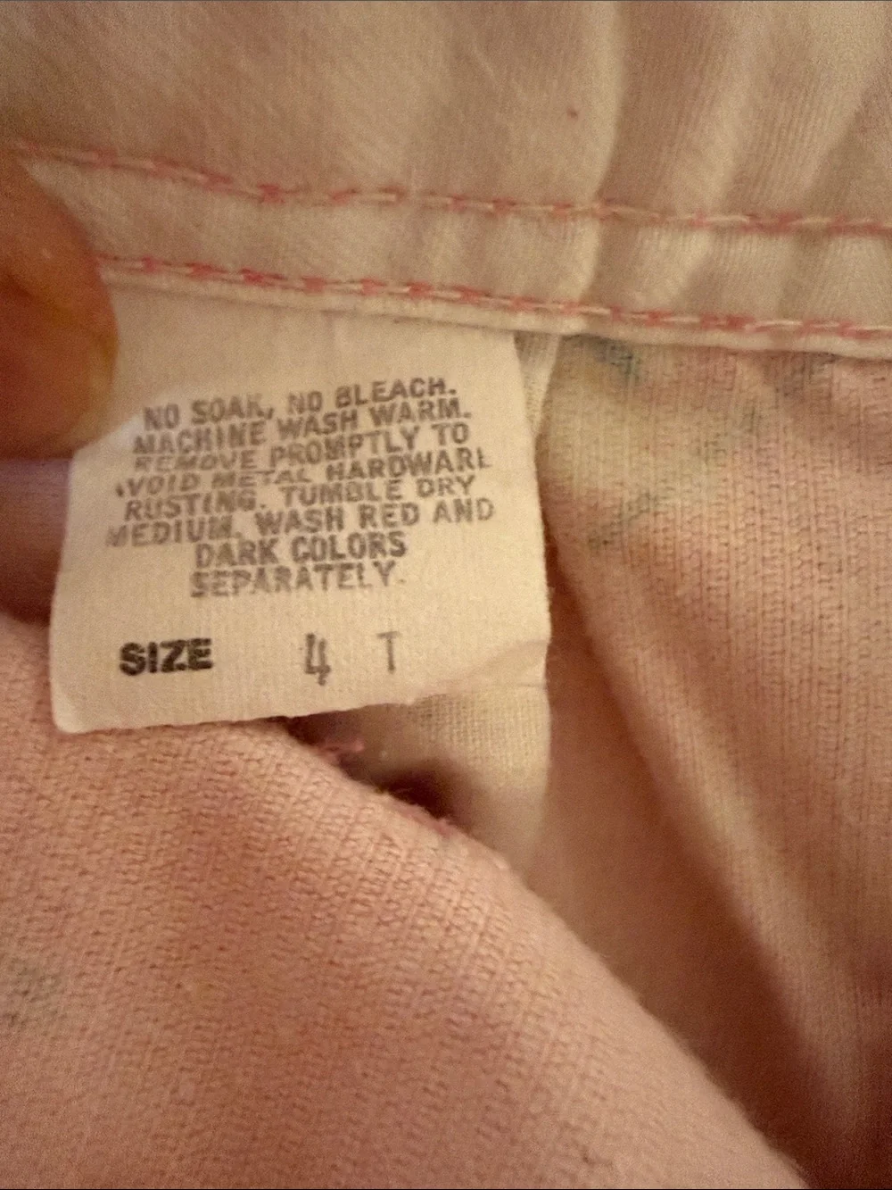 Vtg 90’s OshKosh B'gosh Pink Floral Corduroy Overalls Skiing Bunny size 4T